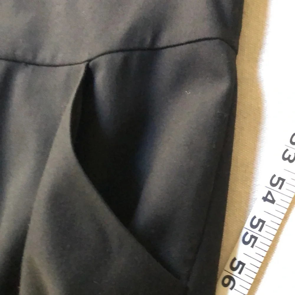 J. Crew Simple Black Dress With Pockets Knee Length Sleeveless Summer Office 2 - Picture 4 of 11